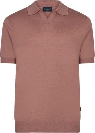 Cavallaro Erlino Polo - Heren - Polos - Roze - XL - Katoen - Tops