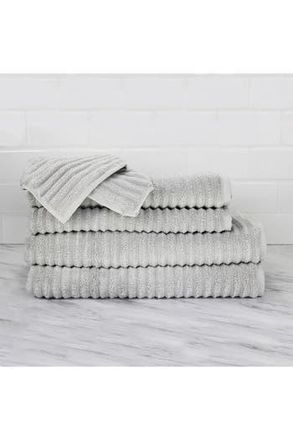 Melange Home Zero Twist 6-Piece Towel Set - Multiple Colors Available in Pebble Grey at Nordstrom Rack