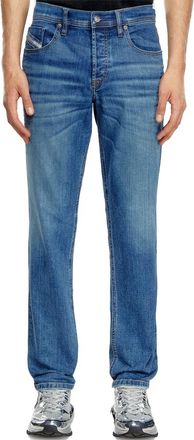 Diesel Katoenen Diesel D-Finitive wijde fit blauw 5-pocket