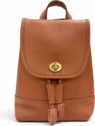 Coach Brown Leather Backpack (Pre-Owned)