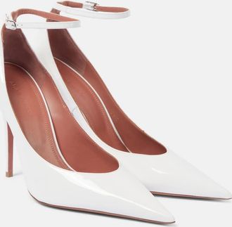 Amina Muaddi Anok 105 patent leather pumps