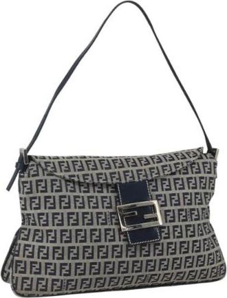 Fendi Pre-owned Shoulder Bags, female, Blue, Size: ONE SIZE Pre-owned Vintage Shoulder Bag