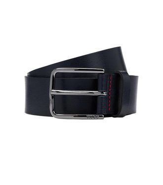 HUGO BOSS Navy Black Logo Buckle Belt