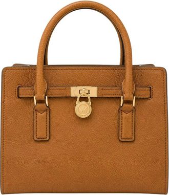 Michael Kors Tassen, Dames, Bruin, ONE Size, Leer, Hamilton Small Satchel