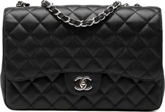 Chanel Borsa a spalla Classic Double Flap 2009-2010 - Nero