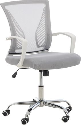 Clp Silla De Oficina Tracy Cromado Gris Claro