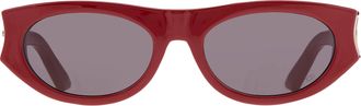 Dior Diorglow B21 Smoke Oval Ladies Sunglasses CD40225I 66A 54