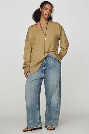 Pilcro Hudson 100% Cotton Oversized Popover Top