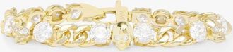 Melinda Maria Womens Ride Or Die Cuban Chain Bracelet - 6.8Mm In Gold