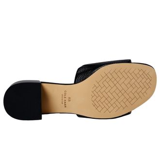 Cole Haan Calli Single Band Block Heel Sandal Black W31483-BLK Womens