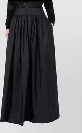 Max Mara silk-blend gathered maxi skirt