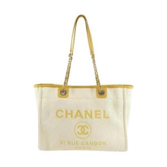 Chanel Pre-owned Vintage Nylon Tote Bag - Pre-owned - Mujer - Beige - ONE SIZE