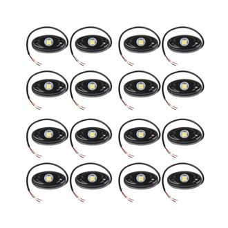 OEM Adecuado Para Juegos De 16 Piezas De Kits De Iluminaci&oacute;n De Roca Superbrillantes De 9 Led, Luces De Ne&oacute;n Led Incandescentes Impermeables, Adecuadas Pa