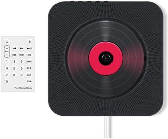 OEM Reproductor De Cd Bluetooth Port&aacute;til Y Compacto Con Altavoz Est&eacute;reo, Ideal Para El Coche, Viajes O El Hogar. Incluye Enchufe Europeo
