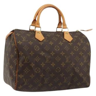 Louis Vuitton Pre-owned Speedy 30 Hand Bag - Dames - Pre-owned - Bruin - Maat: ONE Size Leer