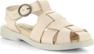 FLY London Ared Ankle Strap Platform Fisherman Sandal in 003 Natural at Nordstrom, Size 10-10.5Us