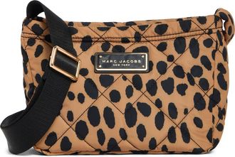 Marc Jacobs Cheetah Print Quilted Nylon Crossbody Bag in Dark Khaki/Black at Nordstrom Rack