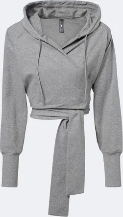 adidas by Stella McCartney Cropped jersey hoodie