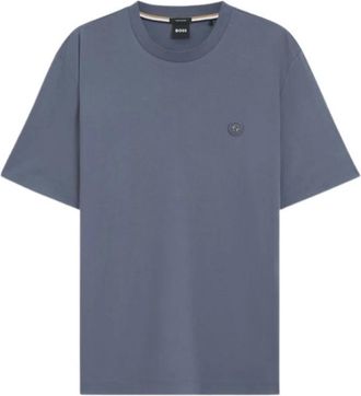 HUGO BOSS Tops > T-shirts - Heren - T-shirts - Blauw - L - Tops
