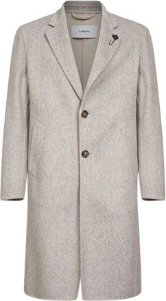 Lardini Jassen, Heren, Beige, 2Xl, Beige Jas