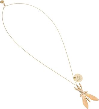 Patrizia Pepe Accessoires, Dames, Beige, ONE Size, Hangerketting met versiering