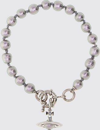 Vivienne Westwood Bracciale Aleksa con perle, cristalli e logo Orb