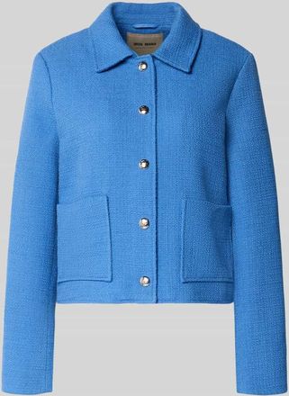 Mos Mosh Regular Fit Jacke mit Umlegekragen Modell Nilsa in Bleu, Gr&ouml;&szlig;e 34