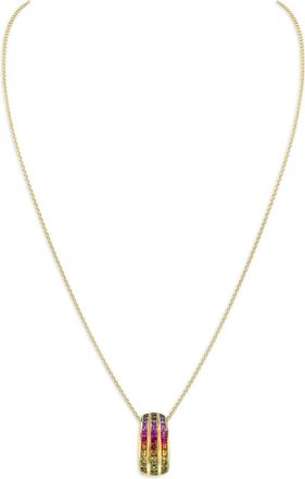 Pragnell Collana Manhattan in oro giallo 18kt con zaffiri