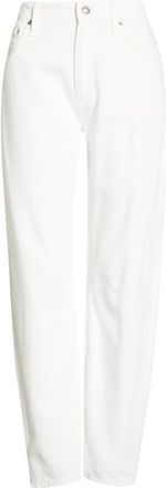 Rag & Bone Stevie High Waist Slim Tapered Jeans in White at Nordstrom, Size 26
