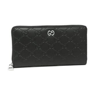 Gucci Accessoires, unisex, Zwart, ONE Size, Leer, GG Marmont Lange Portemonnee
