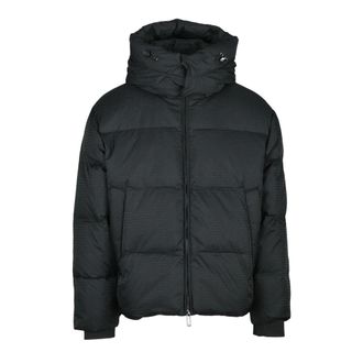 Emporio Armani Winter Jackets, male, Black, Size: 2XL puffer jacket
