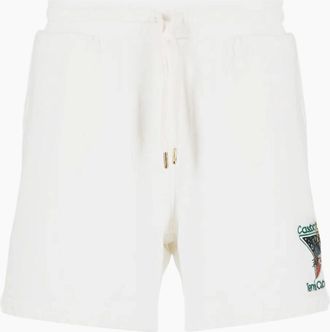 Casablanca Mens Casablanca Tennis Club Cotton Shorts White - Size: 33/32/32