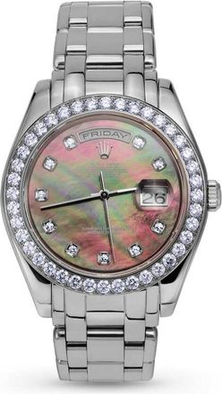 Rolex Pre-owned Rolex Day-Date Automatic Chronometer Diamond Unisex Watch 18946 MDPM