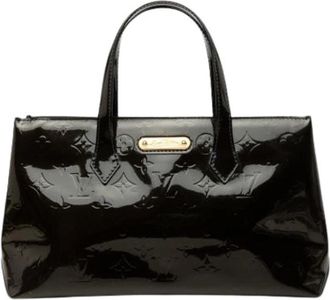 Louis Vuitton Pre-owned Wilshire PM - Dames - Vintage Handtas - Blauw - ONE Size - Leer - Vintage