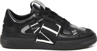 Valentino Garavani Vl7N Sneaker In Calfskin And Ribbons