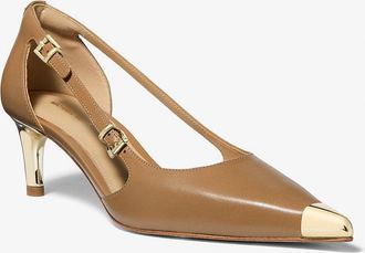 Michael Kors Kasia Leather Kitten Pump