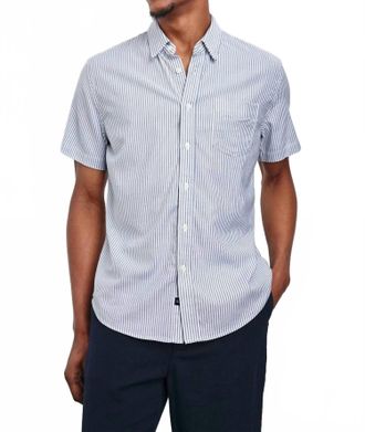 Rails Kieren Short-Sleeve Shirt In Blue White Stripe