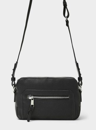 Le 31 Mens Genuine leather zipped shoulder bag