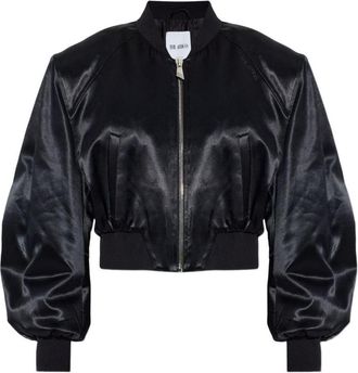 The Attico Black Bomber Jacket
