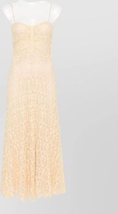 Forte_Forte lace midi dress sweetheart neckline