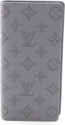 Louis Vuitton Gray Monogram Shadow Long Wallet (Bi-Fold) (Pre-Owned)