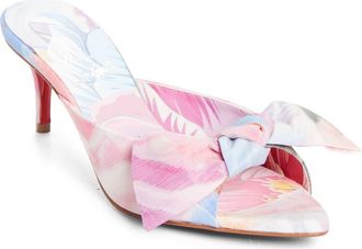 Christian Louboutin Mulazee Slide Sandal in Pink Multi at Nordstrom, Size 10.5Us
