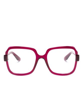 Gucci Occhiali squadrati oversize - Rosa