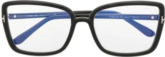 Tom Ford Eyewear square cat-eye optical glasses - women - Acetate - 56 - Black