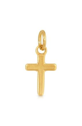 Kozakh Minimalist Cross Charm in Gold at Nordstrom