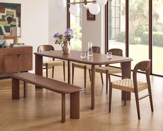Castlery Nico Dining Table, 63 for Brown, Solid American Oak, Castlery