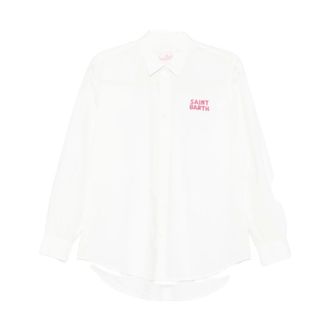 MC2 Saint Barth Casual Shirts, female, White, Size: L Brigitte Shirt