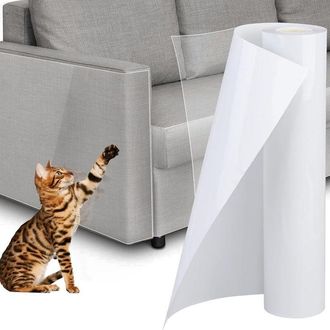 OEM Protector Antiara&ntilde;azos Para Sof&aacute; De 30 Cm X 500 Cm, Protector Antiara&ntilde;azos Extralargo Para Sof&aacute;, Adhesivo Transparente Antiara&ntilde;azos Para Puertas, Pare