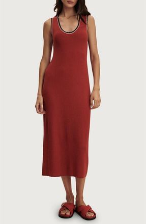 Varley Mikel Knit Cotton Midi Dress in Bossa Nova at Nordstrom, Size Xx-Small