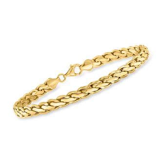 Canaria Canaria 10kt Yellow Gold Curved-Link Bracelet